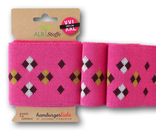 Cuff me - Bio Bündchen - ICON Col. 57 - ortensia/bordeaux/senf/meringa - Bliss - Hamburger Liebe